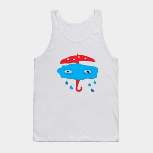 Mushroom umbrella for shiny rainy days Tank Top